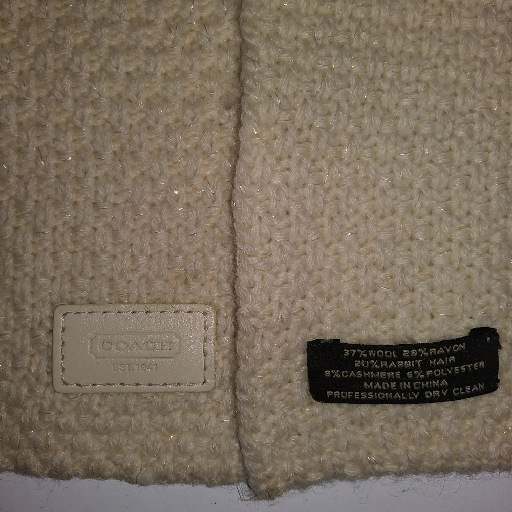 Coach Cashmere scarf
